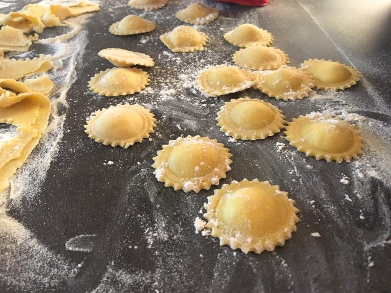 Ricottové ravioli s liškami06